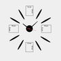 Wallity ACS04 Reloj de pared decorativo Multicolor con diseño de juego de barras